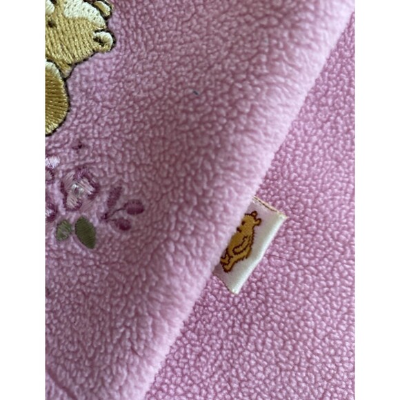 Vtg Disney Classic Pooh Pink Fleece Winnie the Pooh Dress Size 3M - Picture 6 of 7